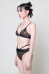 JOAN Black Front-Clip Triangle Bra